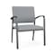 Lesro Newport Wide Guest Chair Metal Frame, Charcoal, RS Fog Upholstery NP1201 - alternate 1